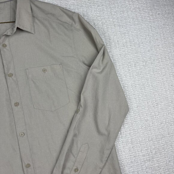 Mountain Equipment Co-op MEC Ultralight Hiking Button Tech Shirt Men's L Beige - Picture 4 of 16